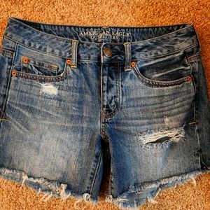 AMERICAN EAGLE,shorts,blue,size 4